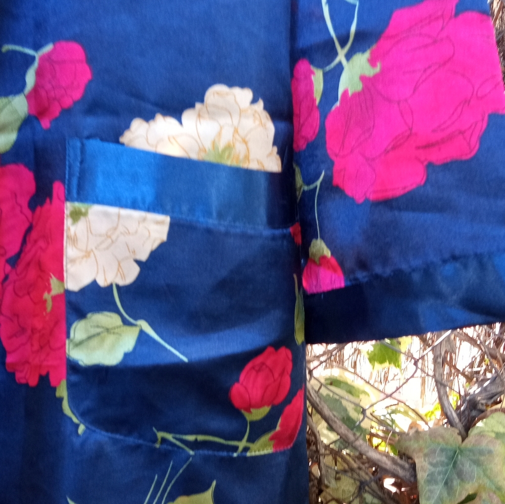 🌺🌻🌹Floral Négligé Robe with Tie Up - Picture 9 of 12